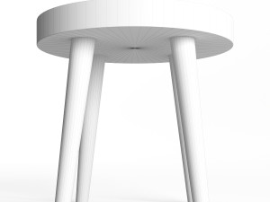 simple wood side table Modelo 3D