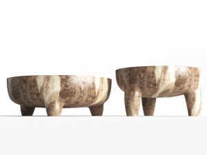 inkolo coffee and side table 3Dモデル
