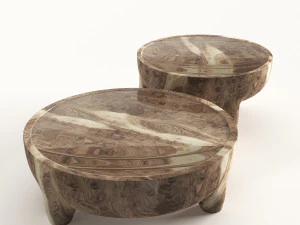 inkolo coffee and side table 3D Model