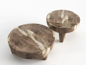 inkolo coffee and side table 3D Model