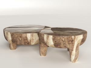 inkolo coffee and side table 3Dモデル