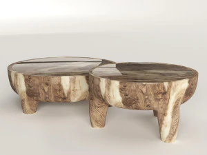 inkolo coffee and side table 3D Model