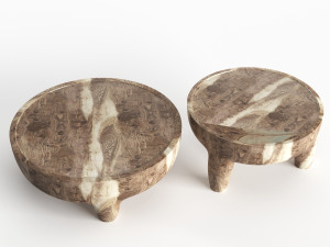 inkolo coffee and side table 3Dモデル