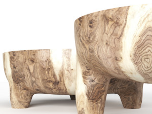 inkolo coffee and side table 3Dモデル