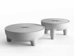 inkolo coffee and side table 3Dモデル