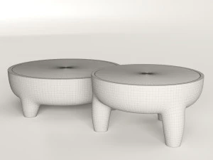 inkolo coffee and side table 3D Model