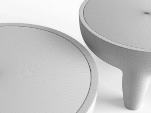 inkolo coffee and side table 3D Model
