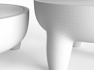 inkolo coffee and side table 3D Model