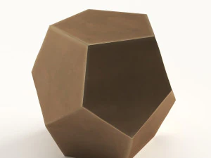 west elm gem cut side table 3D Model