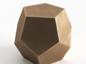 west elm gem cut side table 3D 模型