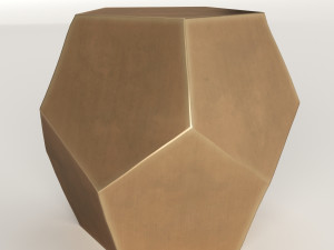 west elm gem cut side table 3D 模型