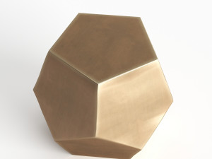 west elm gem cut side table 3D 模型