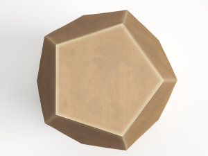 west elm gem cut side table 3D 模型