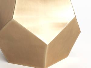 west elm gem cut side table 3D 模型