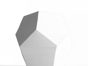 west elm gem cut side table 3D Model