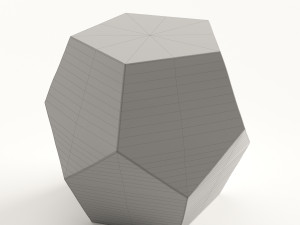west elm gem cut side table 3D 模型