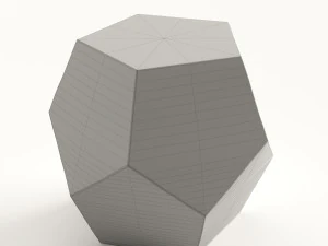 west elm gem cut side table 3D Model
