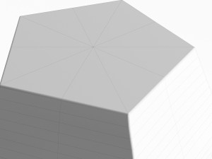 west elm gem cut side table 3D 模型
