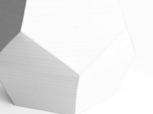 west elm gem cut side table 3D 模型