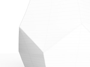 west elm gem cut side table 3D 模型