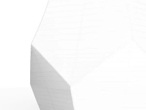 west elm gem cut side table 3D Model