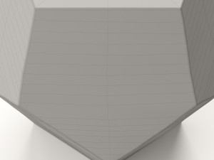 west elm gem cut side table 3D 模型