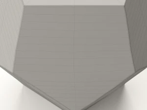 west elm gem cut side table 3D Model
