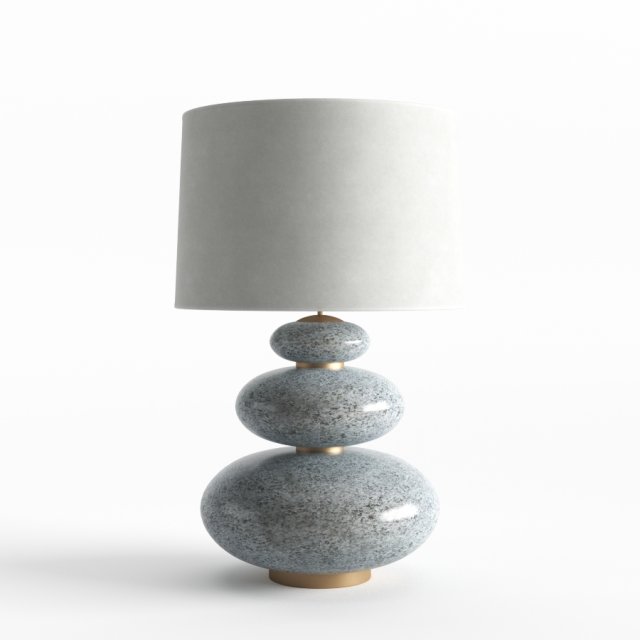 lamp with granit base 3D Модель .c4d .max .obj .3ds .fbx .stl .blend 