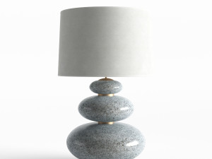 lamp with granit base 3D 모델