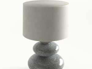 lampu dengan dasar granit Model 3D