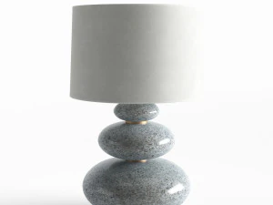 lampu dengan dasar granit Model 3D