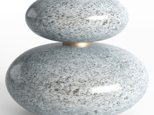 lamp with granit base 3D Модель