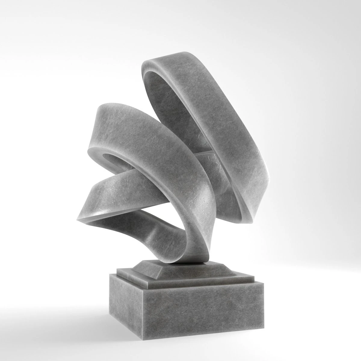 modern decorative abstract stone art sculpture 13 3D Model .c4d .max .obj .3ds .fbx .stl .blend