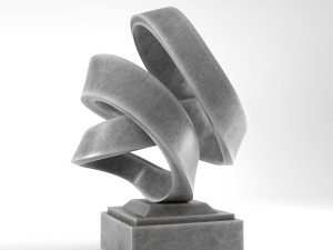 modern decorative abstract stone art sculpture 13 3D 모델