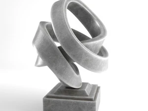 modern decorative abstract stone art sculpture 13 3D Model