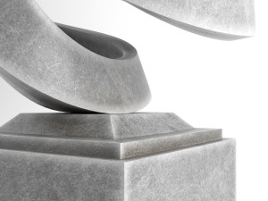 modern decorative abstract stone art sculpture 13 3D Model