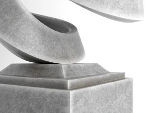 modern decorative abstract stone art sculpture 13 3D Model