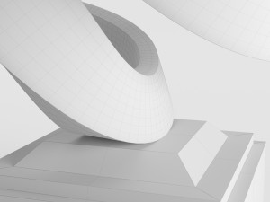 modern decorative abstract stone art sculpture 13 3D Model