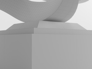 modern decorative abstract stone art sculpture 13 3D Model