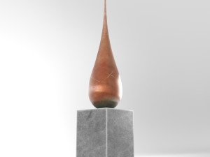 modern decorative abstract stone art sculpture 11 Model 3D