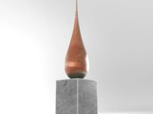 modern decorative abstract stone art sculpture 11 3D Model