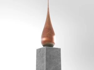 modern decorative abstract stone art sculpture 11 3D Model