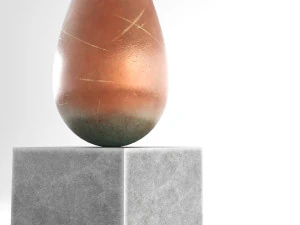 modern decorative abstract stone art sculpture 11 3D Model