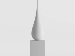 modern decorative abstract stone art sculpture 11 3D Model