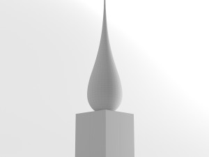 modern decorative abstract stone art sculpture 11 Model 3D