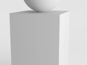 modern decorative abstract stone art sculpture 11 3D Model