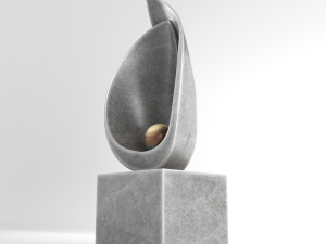 modern decorative abstract stone art sculpture 10 3D मॉडल