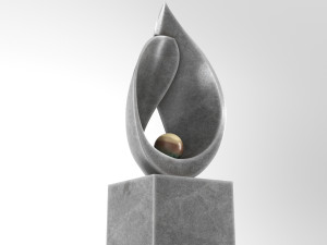 modern decorative abstract stone art sculpture 10 3D मॉडल