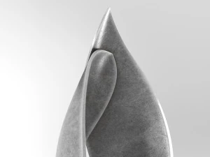 modern decorative abstract stone art sculpture 10 3D Model