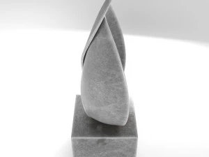 modern decorative abstract stone art sculpture 10 3D Model